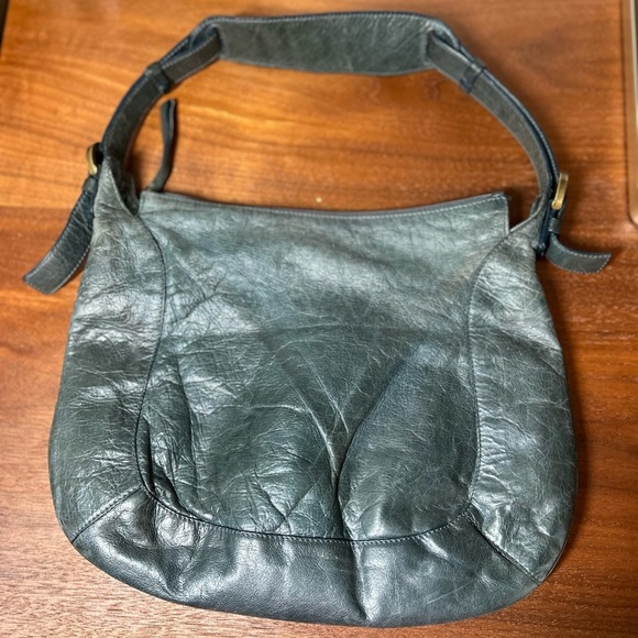 Coccinelle Womens Green Leather Shoulder Handbag.Made In Italy. Vintage.Medium - Picture 10 of 10